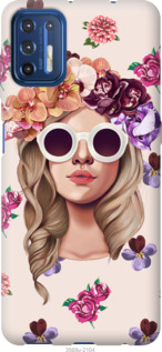 

Чохол Дівчина з квітами v2 на Motorola G9 Plus 1146281