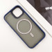 Фото TPU+PC чохол Blueo Skin Friendly Frosted with Magnetic Safe на Apple iPhone 15 (6.1") (Синій) в маназині vchehle.ua