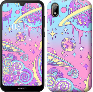 Чохол Рожева галактика на Huawei Y5 2019