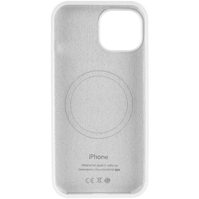Фото Чохол Silicone Case Full Protective (AA) with Magnetic Safe на Apple iPhone 12 Pro Max (6.7") (Білий / White) в маназині vchehle.ua