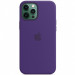 Чохол Silicone case (AAA) full with Magsafe на Apple iPhone 12 Pro / 12 (6.1") (Фіолетовий / New Purple)