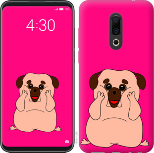 

Чехол Весёлый мопс для Meizu 16th 928461