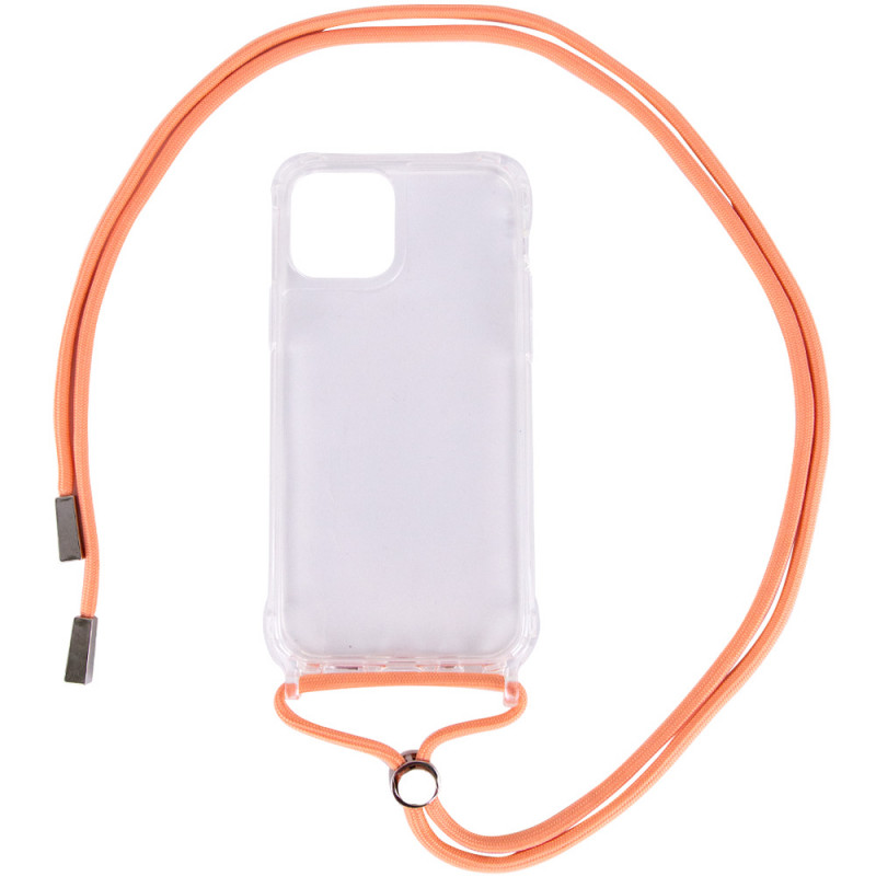 

Чехол TPU Crossbody Transparent для iPhone 12 Pro (Персиковый) 1100795