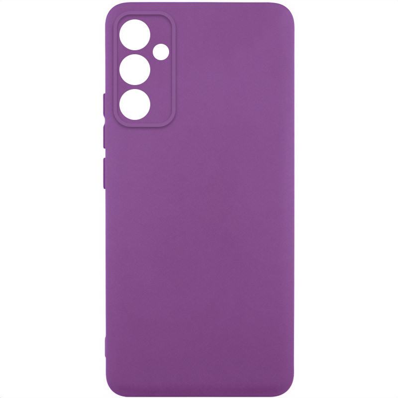 Чехол TPU GETMAN Liquid Silk Full Camera для Samsung Galaxy A36 5G (Фиолетовый / Grape)