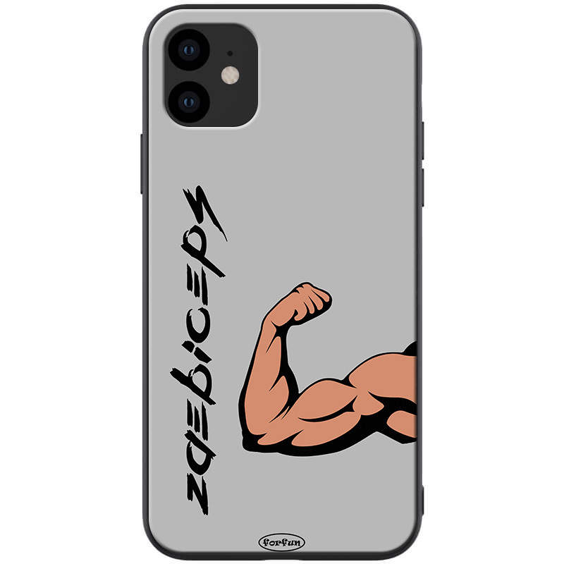 

TPU+PC чехол ForFun для Apple iPhone 11 (6.1") (Бицепс / Серый) 788462