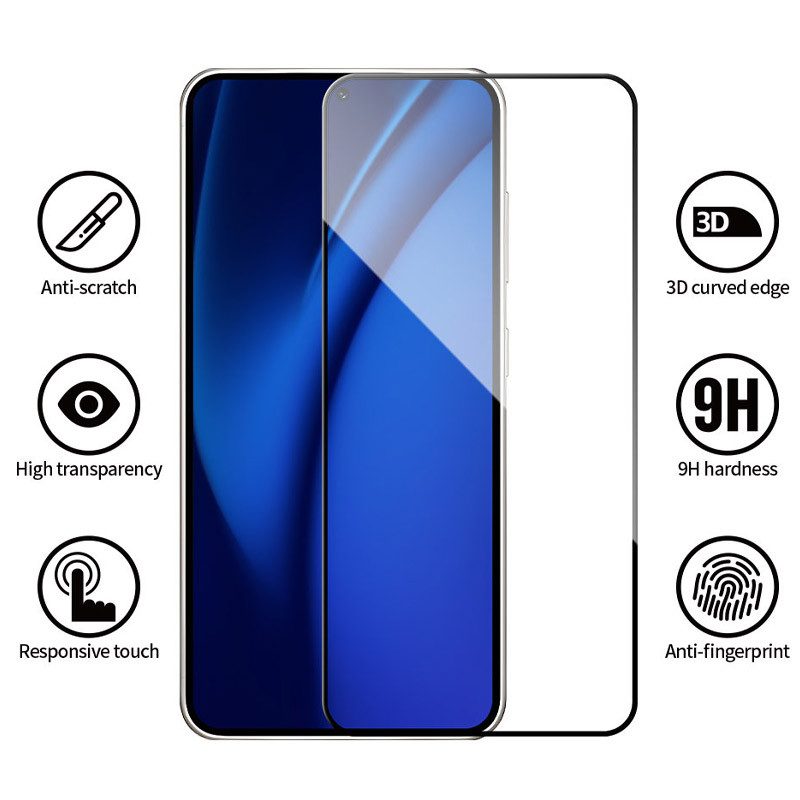 Купити Захисне 2.5D скло Blueo Full Cover HD на Samsung Galaxy S24 (Чорний) на vchehle.ua