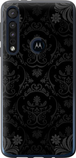 

Чохол Синій візерунок бароко на Motorola One Macro 1594533