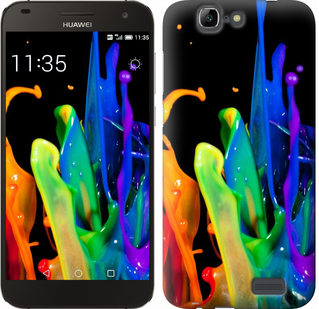 

Чехол брызги краски для Huawei Ascend G7 381485