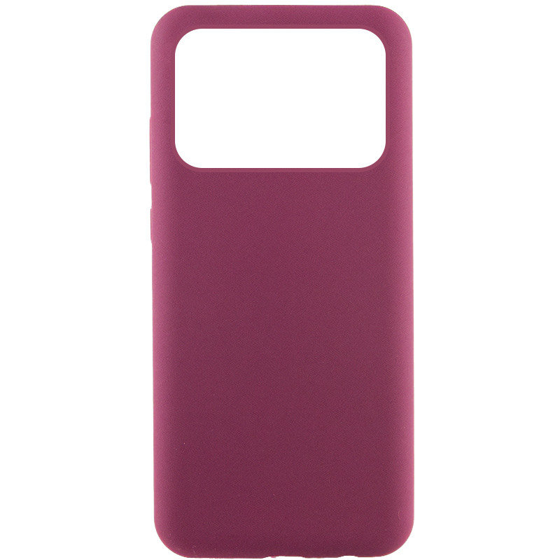 Чохол Silicone Cover Lakshmi (AAA) на Xiaomi Poco X6 Pro (Бордовий / Plum)