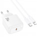 Фото МЗП Hoco CS53A Surplus PD25W (1USB-C) + кабель Type-C to Lightning (White) в маназині vchehle.ua