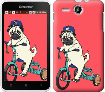 

Чохол Мопс на велосипеді на Lenovo A529 87630