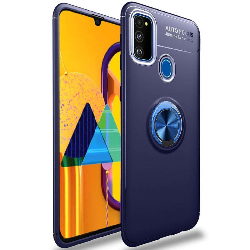 

TPU чехол Deen ColorRing под магнитный держатель (opp) для Samsung Galaxy M21 (Синий / Синий) 937935