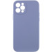 Чехол Silicone Case Full Camera Protective (AA) NO LOGO для Apple iPhone 12 Pro (6.1") (Серый / Lavender Gray)