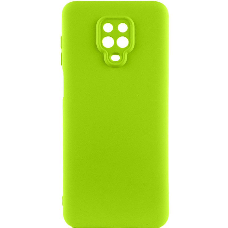 Чехол Silicone Cover Lakshmi Full Camera (A) для Xiaomi Redmi Note 9s / Note 9 Pro / Note 9 Pro Max (Салатовый / Neon Green)