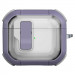 Футляр противоударный Locking Button для наушников Airpods 3 (Light Purple)