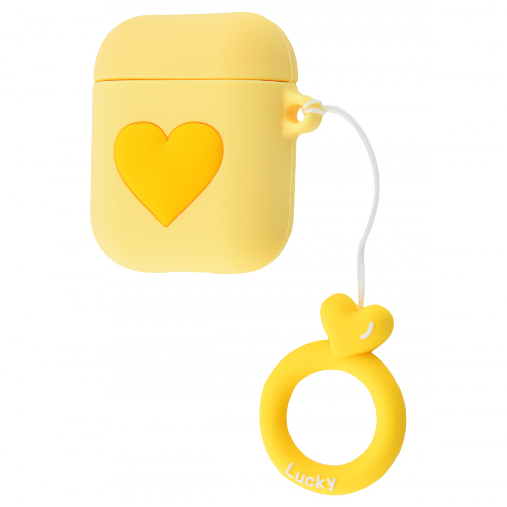 Lucky Heart Case for AirPods (yellow)