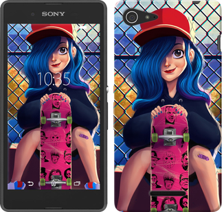 

Чохол Прикольна дівчинка зі скейтбордом на Sony Xperia E3 D2202 618301