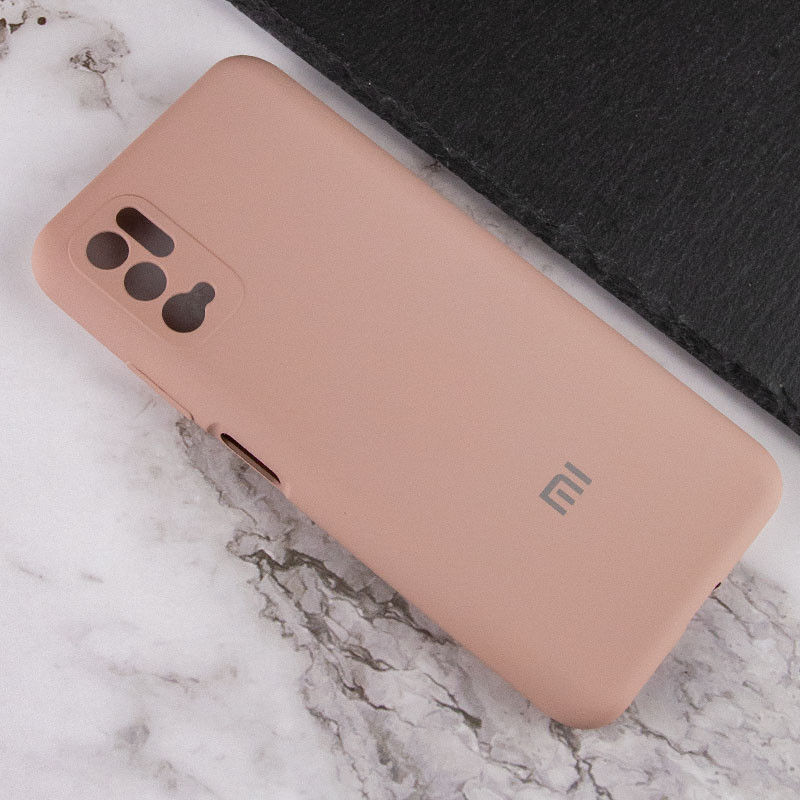 Чохол Silicone Cover Full Camera (AA) Xiaomi Redmi Note 10 5G / Poco M3 Pro (Рожевий / Pink Sand) в магазині vchehle.ua