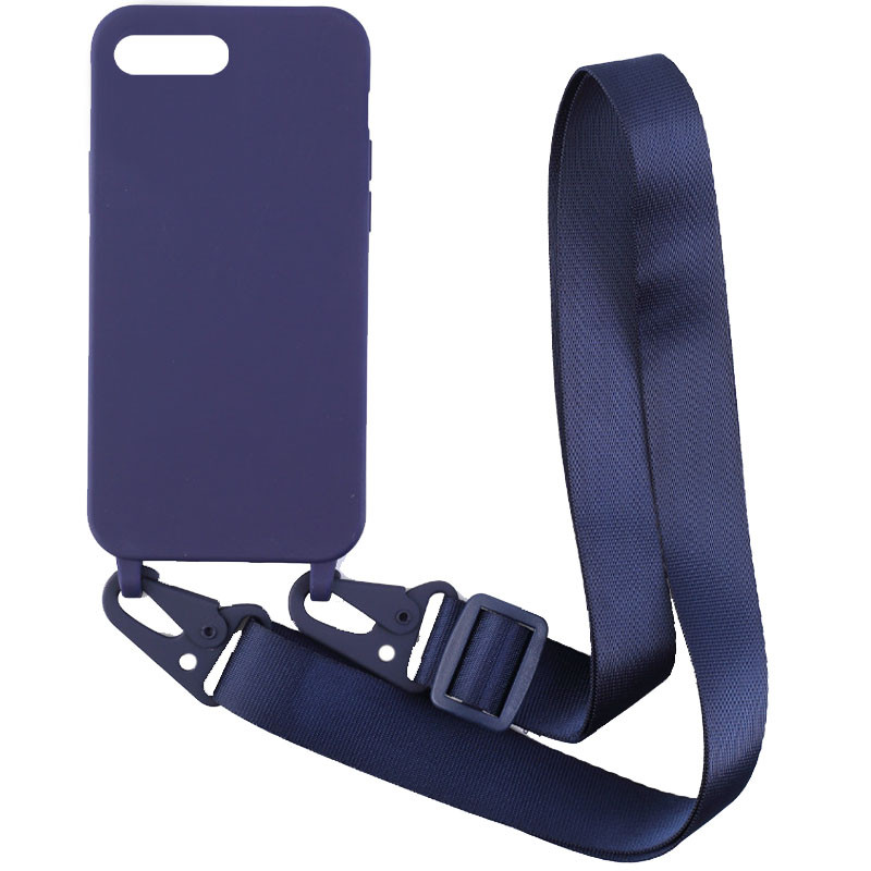 

Чохол Crossbody з довгим кольоровим ремінцем для iPhone 6s plus (5.5'') (Синій) 1187264