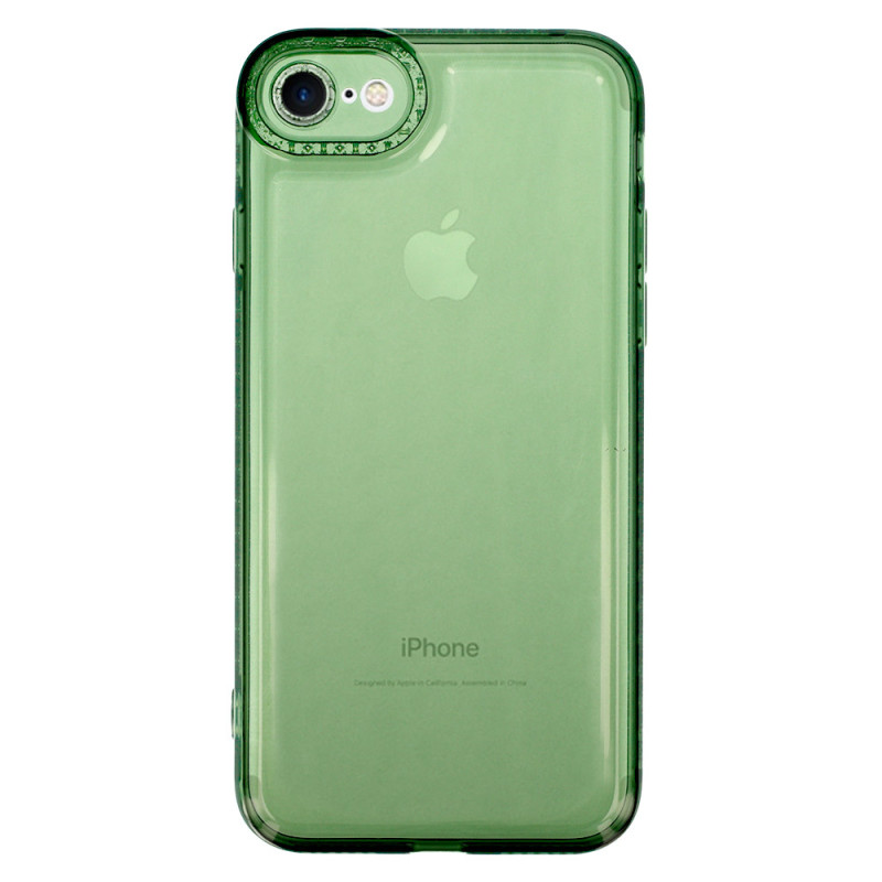 Фото Чехол TPU Starfall Clear для Apple iPhone 7 / 8 / SE (2020) (4.7") (Зеленый) на vchehle.ua