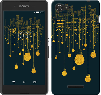 

Чехол Иллюстрация ночного города для Sony Xperia E3 D2202 592363