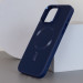 Фото Кожаный чехол Bonbon Leather Metal Style with Magnetic Safe для Apple iPhone 13 Pro (6.1") (Синий / Navy blue) в магазине vchehle.ua