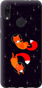 Чехол Лисички в космосе для Xiaomi Redmi Note 7