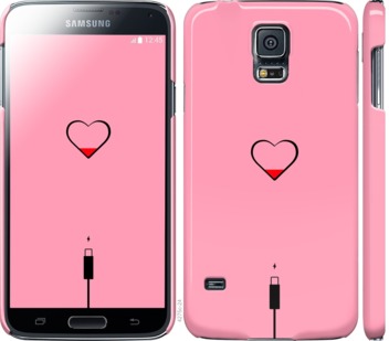 

Чехол Подзарядка сердца1 для Samsung Galaxy S5 Duos SM G900FD 729969