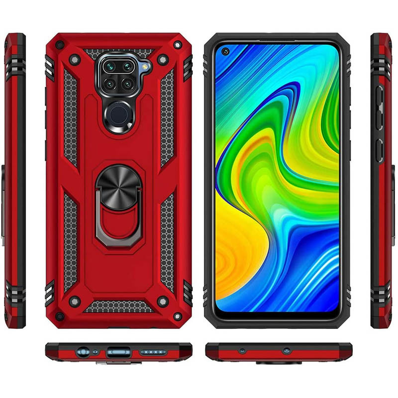

Ударостійкий чохол Serge Ring for Magnet для Xiaomi Redmi Note 9 (Червоний) 905811