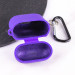 Купить Силиконовый футляр с микрофиброй для наушников Airpods 1/2 (Фиолетовый / Ultra Violet) на vchehle.ua