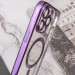 Купити TPU чохол Fibra Chrome with Magnetic safe на Apple iPhone 13 Pro Max (6.7") (Purple) на vchehle.ua