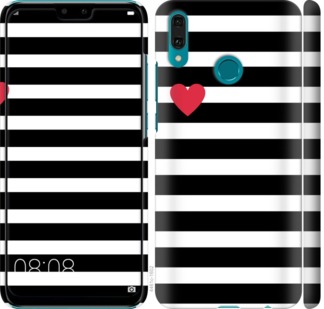 

Чехол Черно-белые полосы для Huawei Y9 2019 752105