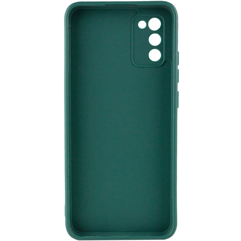 Фото Силиконовый чехол Candy Full Camera для Samsung Galaxy A02s (Зеленый / Forest green) на vchehle.ua