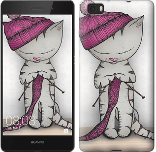 

Чохол Кішка рукодільниця на Huawei Ascend P8 Lite 584370