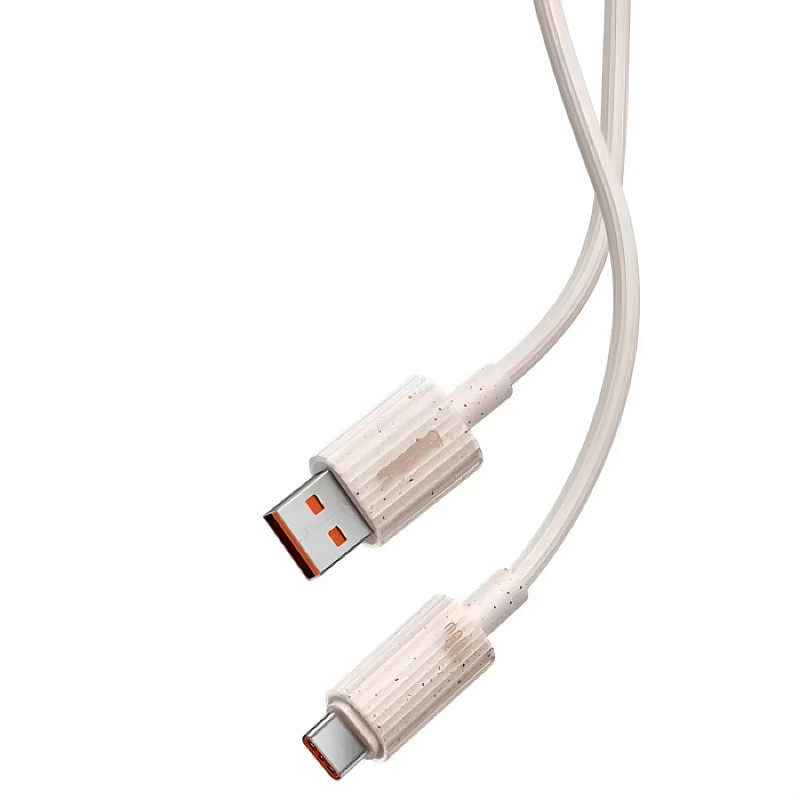 Фото Дата кабель Baseus Habitat Series Fast Charging USB Type-C 100W (2m) (P1036020) (Wheat Pink) в маназині vchehle.ua