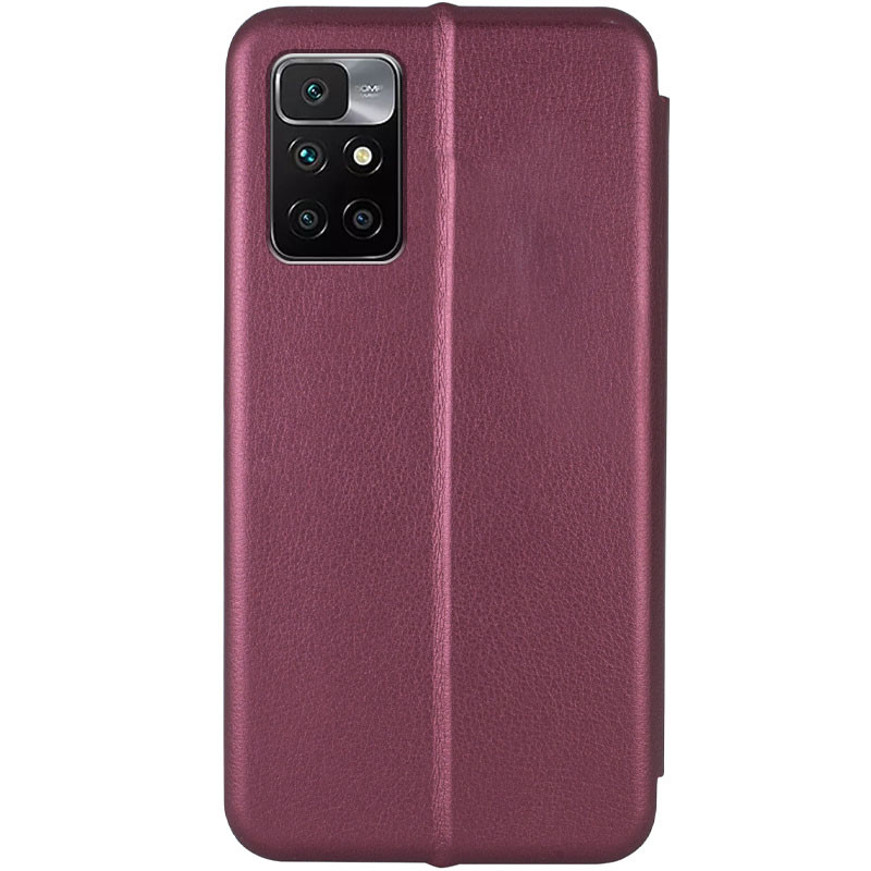 Фото Кожаный чехол-книжка Classy для Xiaomi Redmi 10 (Бордовый) на vchehle.ua