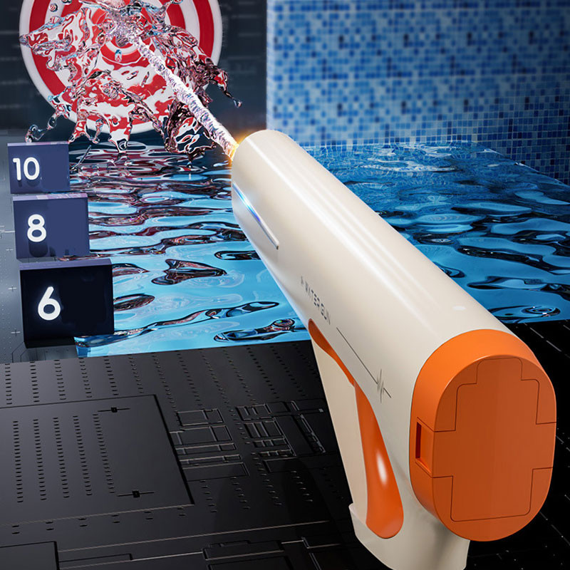 Фото Водный аккумуляторный автомат Water Gun 185-66 (400ml) with lithium battery (White / Orange) в магазине vchehle.ua