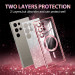 Фото TPU чохол Delight case with Magnetic Safe з захисними лінзами на камеру на Samsung Galaxy S25 Ultra (Рожевий / Rose Gold) на vchehle.ua