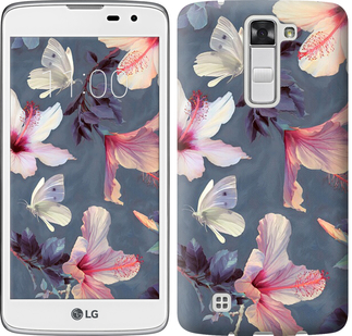 

Чехол Нарисованные цветы для LG K8 K350E 596277