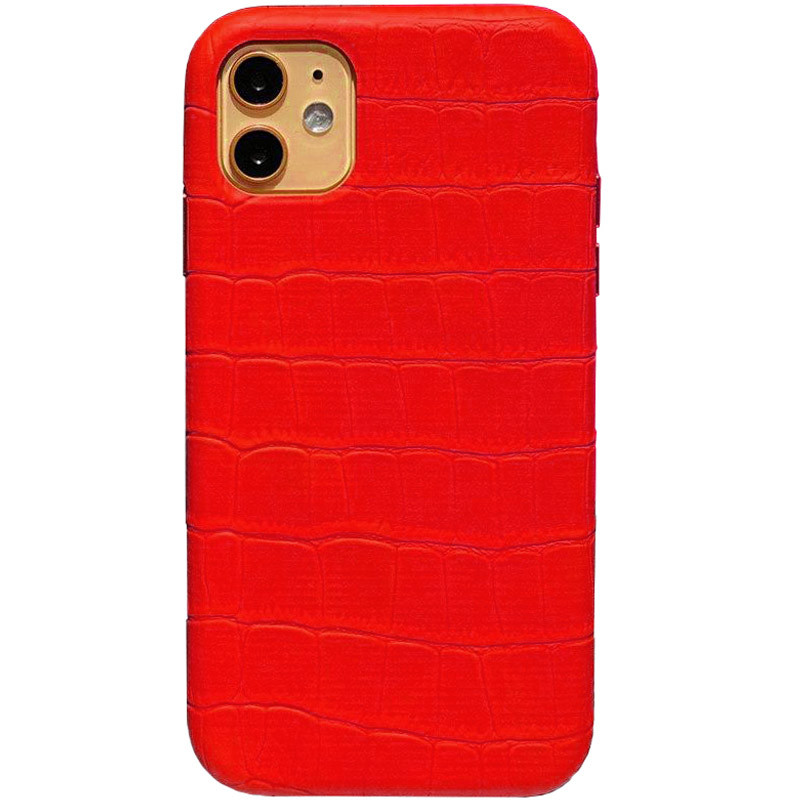 

Кожаный чехол Croco Leather для Apple iPhone 11 (6.1") (Red) 1132469