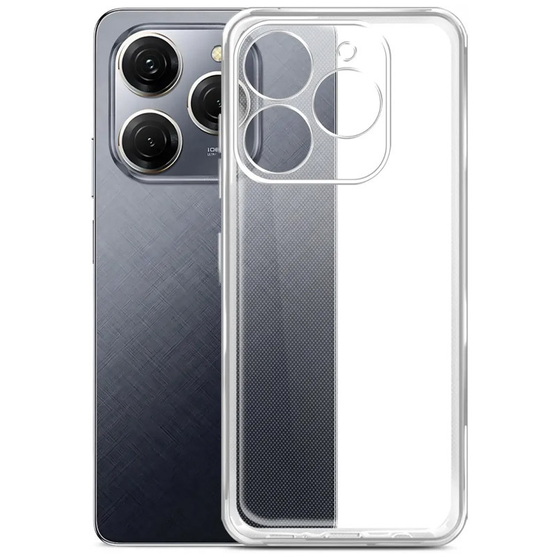 TPU чехол Epic Transparent 1,5mm Full Camera для TECNO Spark 20 Pro