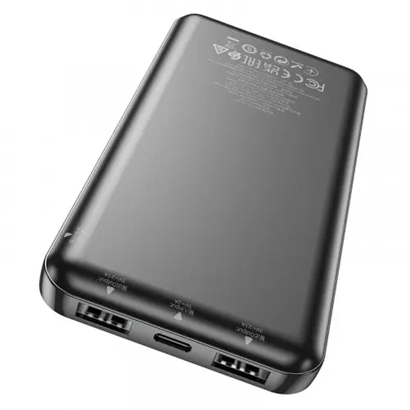 Фото Портативний ЗП Power Bank Hoco J100 High-ranking 10000 mAh (Black) на vchehle.ua