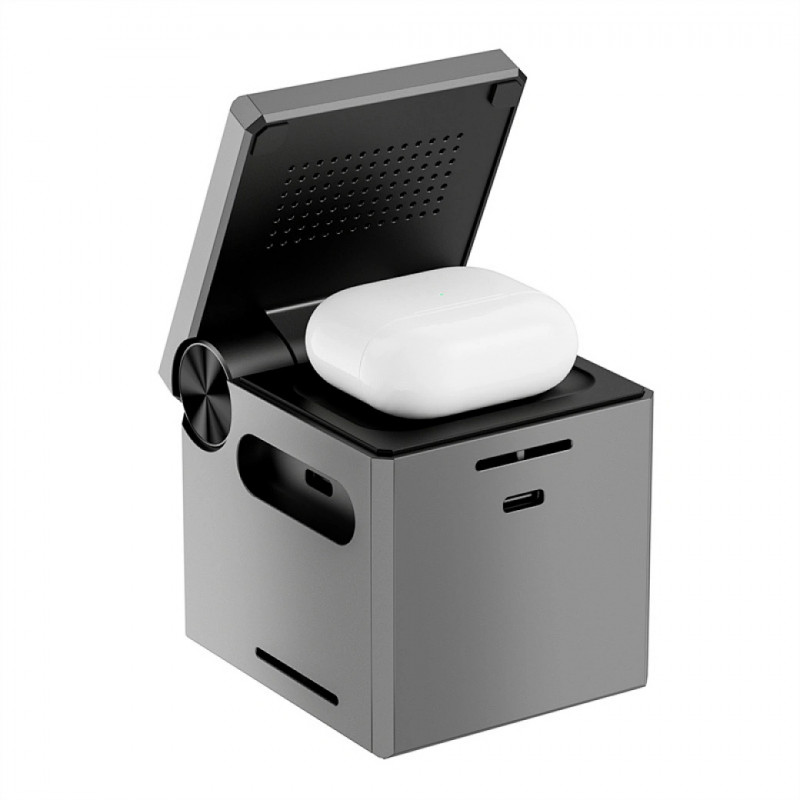 БЗУ WIWU Wi-W030 Planeta Trio 3 in 1 Cableless charger (Gray) в магазине vchehle.ua