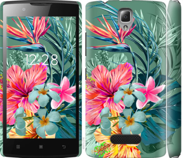 

Чехол Тропические цветы v1 для Lenovo A2010 844968