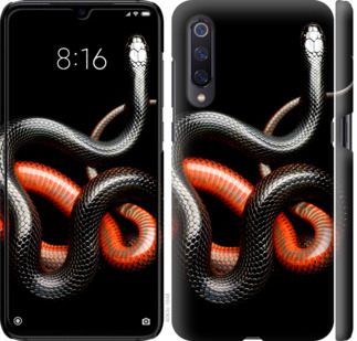

Чохол Червоно-чорна змія на чорному тлі на Meizu 16S 782226