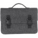 Фото Войлочный портфель Gmakin (GS16) для Macbook Air/Pro 13/ 13,3 на пластиковых застежках (Черный) в магазине vchehle.ua