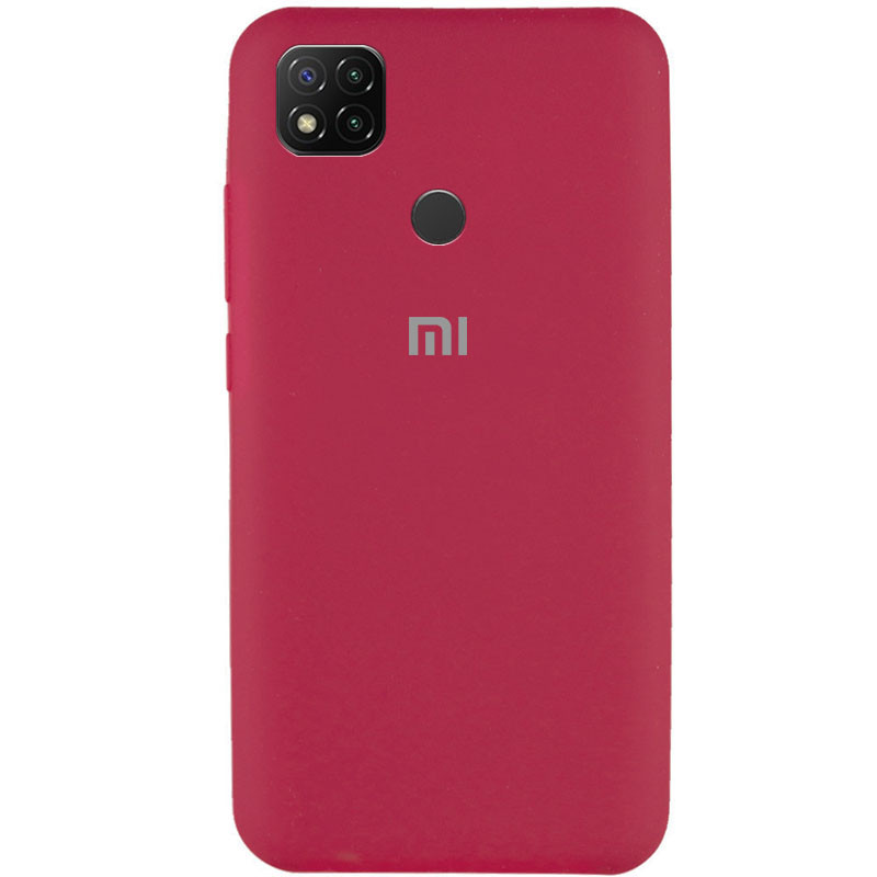 Чехол Silicone Cover Full Protective (AA) для Xiaomi Redmi 9C (Красный / Rose Red)