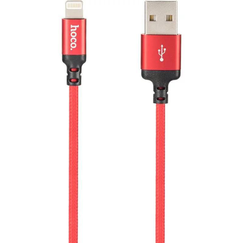 Дата кабель Hoco X14 Times Speed USB to Lightning (2m) (Червоний)