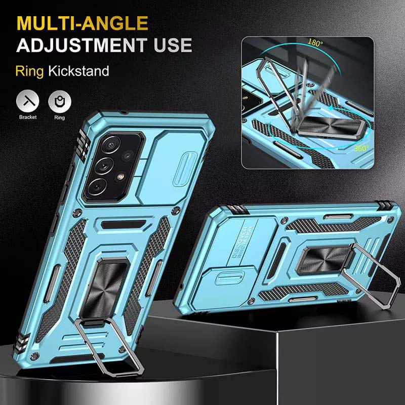 Замовити Удароміцний чохол Camshield Army Ring на Samsung Galaxy A53 5G (Блакитний / Light Blue) на vchehle.ua