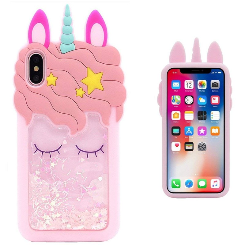 

Силиконовый чехол Unicorn 3D для Apple iPhone X (5.8") (Розовый) 597957